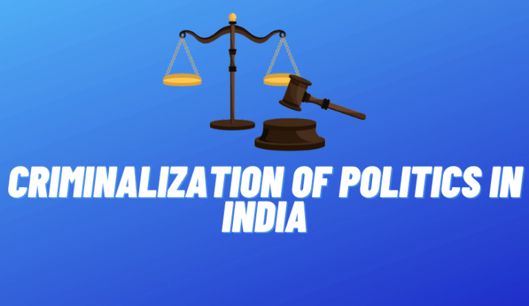 criminalization of politics in india​